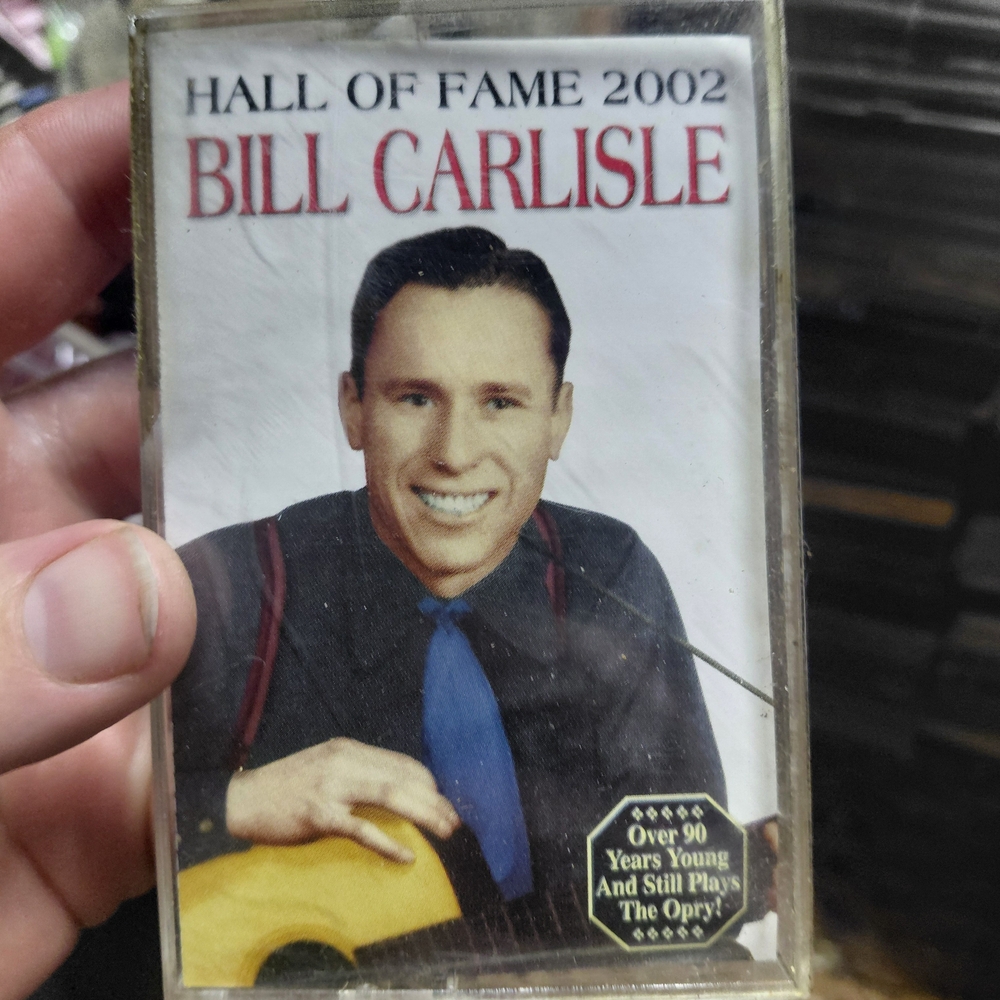 Bill Carlisle Hall of Fame 2002 Cassette - Blue/Black Artwork